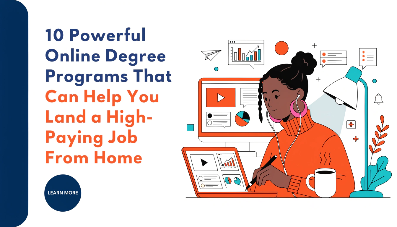 10 Powerful Online Degree Programs That Can Help You Land a High-Paying Job From Home